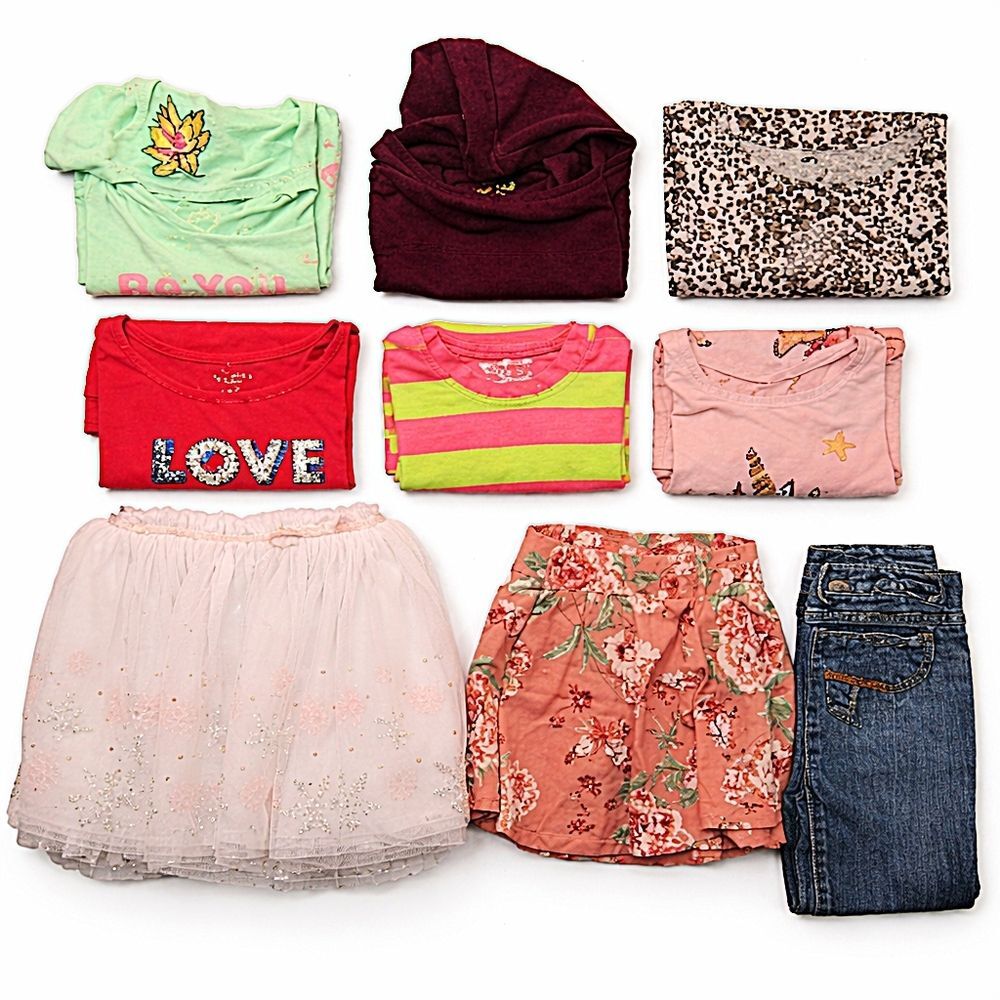 Girls' Pink Floral Skirt and White Tulle Skirt Set